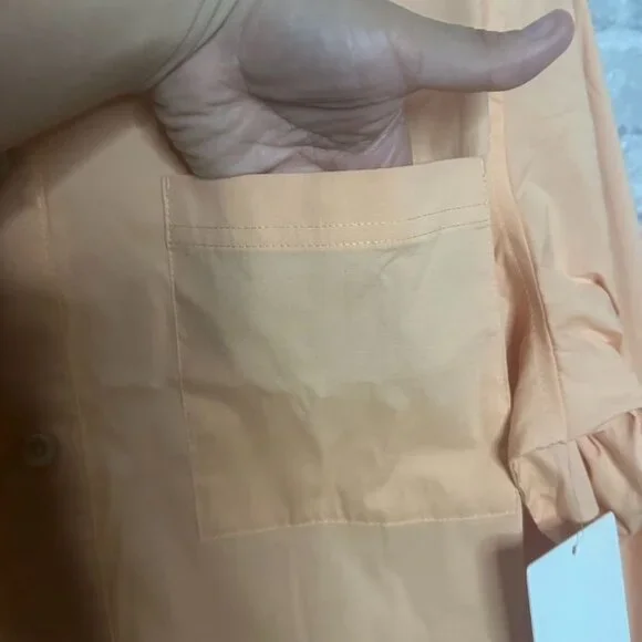 Lululemon Women's Cotton Blend Poplin Button Down Shirt NWT Size Small (PCHB) - Picture 5 of 13